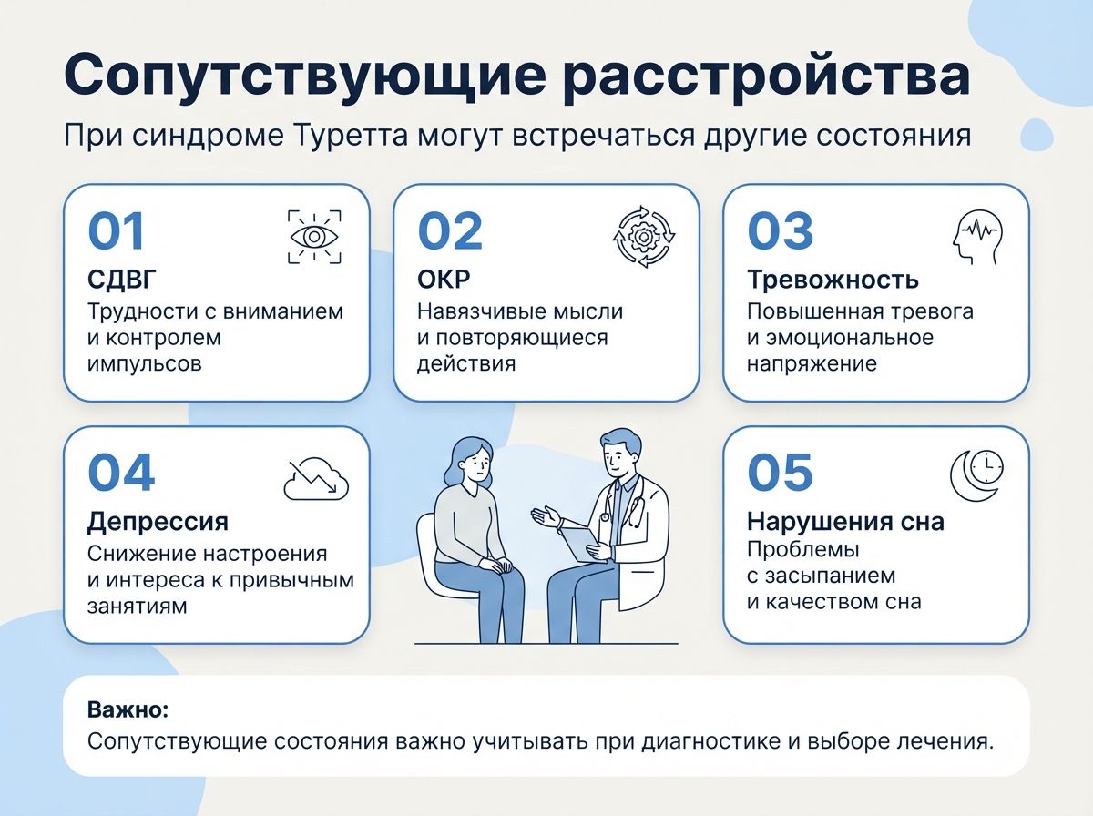 Лечение синдрома Туретта в Карталах инфографика